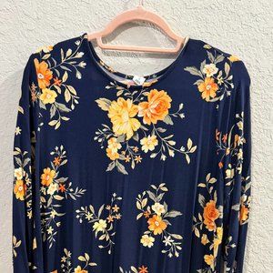 Old Navy Floral Knit Dress Size Large